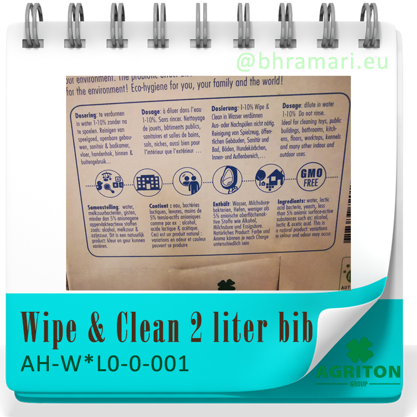 Wipe & Clean 2 liter bib