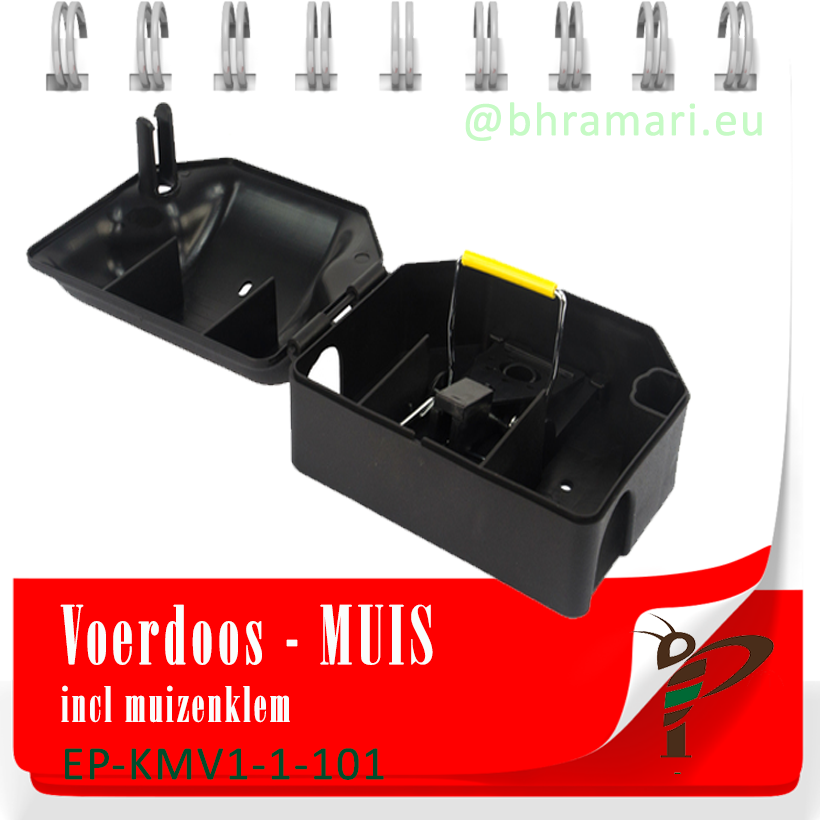 Voerdoos Muis incl. muizenklem + sleutel
